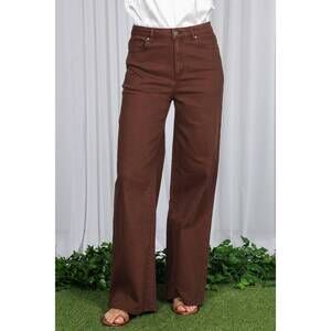 NEW VINE & LOVE wide & loose straight pants in brown